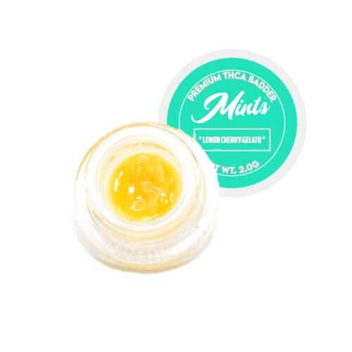Lemon Cherry Gelato Live Resin THCa Badder by Mints Brand